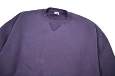 画像2: Used Russell Athletic Blank Sweat Shirt Purple made in USA (2)