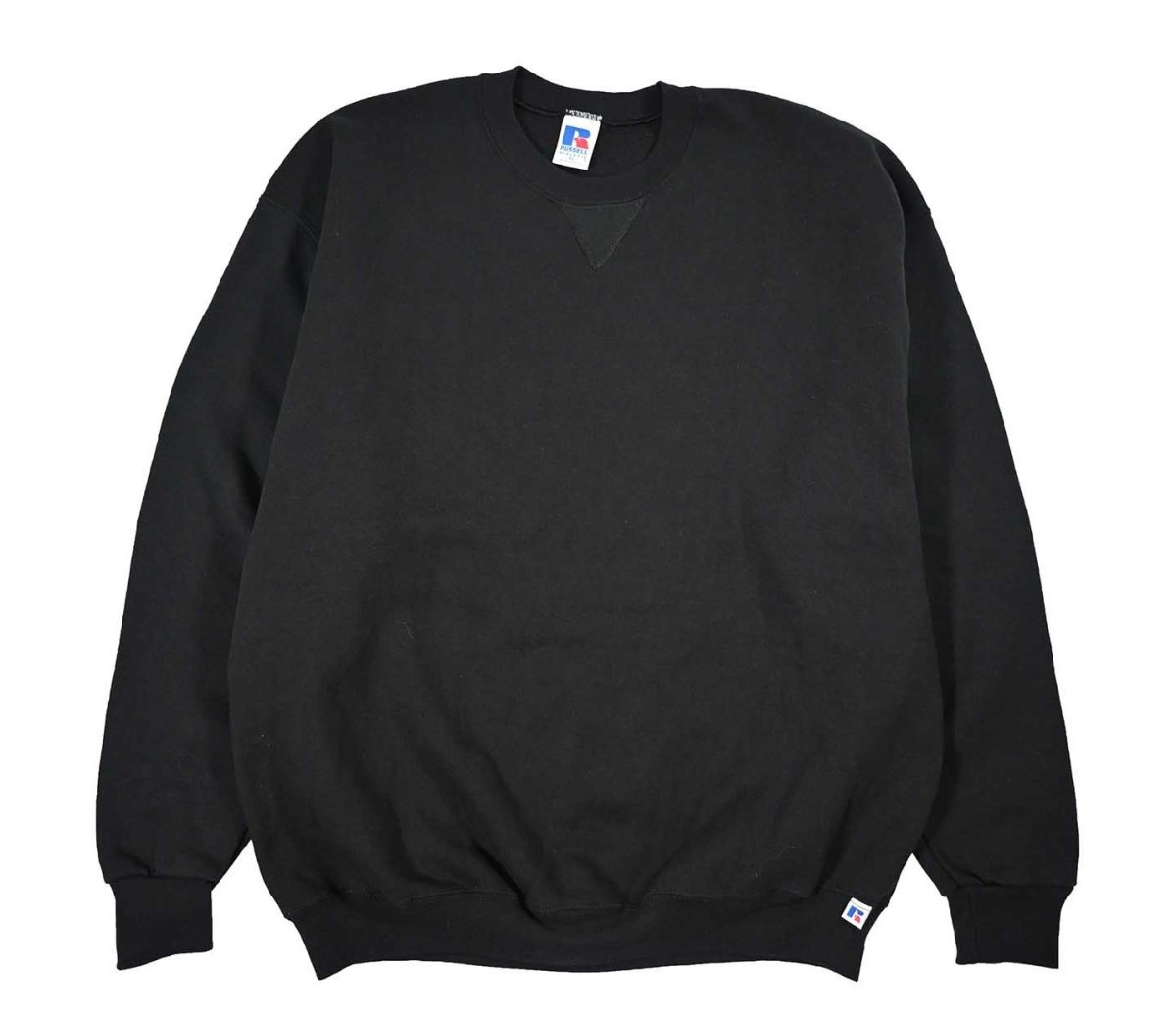 画像1: Deadstock Russell Athletic Blank Sweat Shirt Black (1)