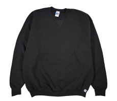 画像1: Deadstock Russell Athletic Blank Sweat Shirt Black (1)