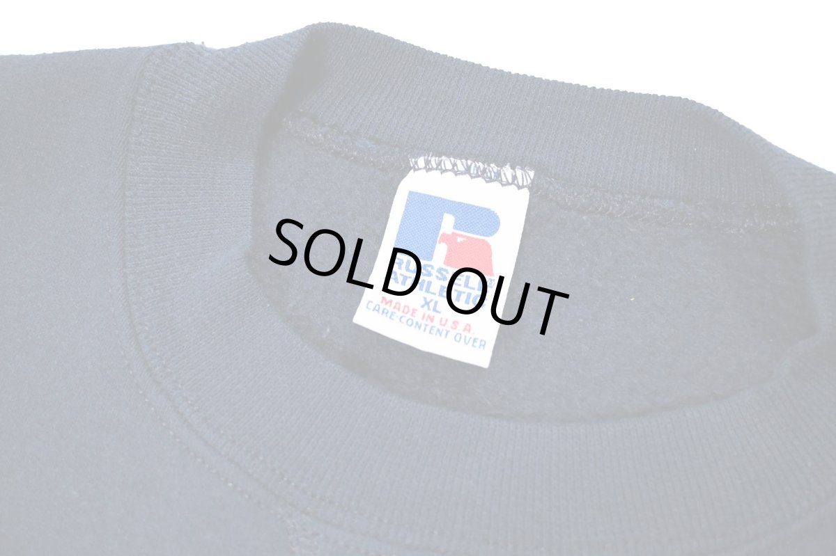 画像4: Used Russell Athletic Blank Sweat Shirt Navy made in USA (4)