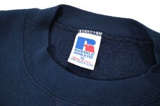 画像4: Used Russell Athletic Blank Sweat Shirt Navy made in USA (4)