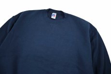 画像2: Used Russell Athletic Blank Sweat Shirt Navy made in USA (2)