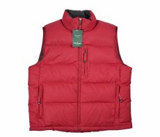 画像1: Deadstock L.L Bean Goose Down Vest Burgundy (1)