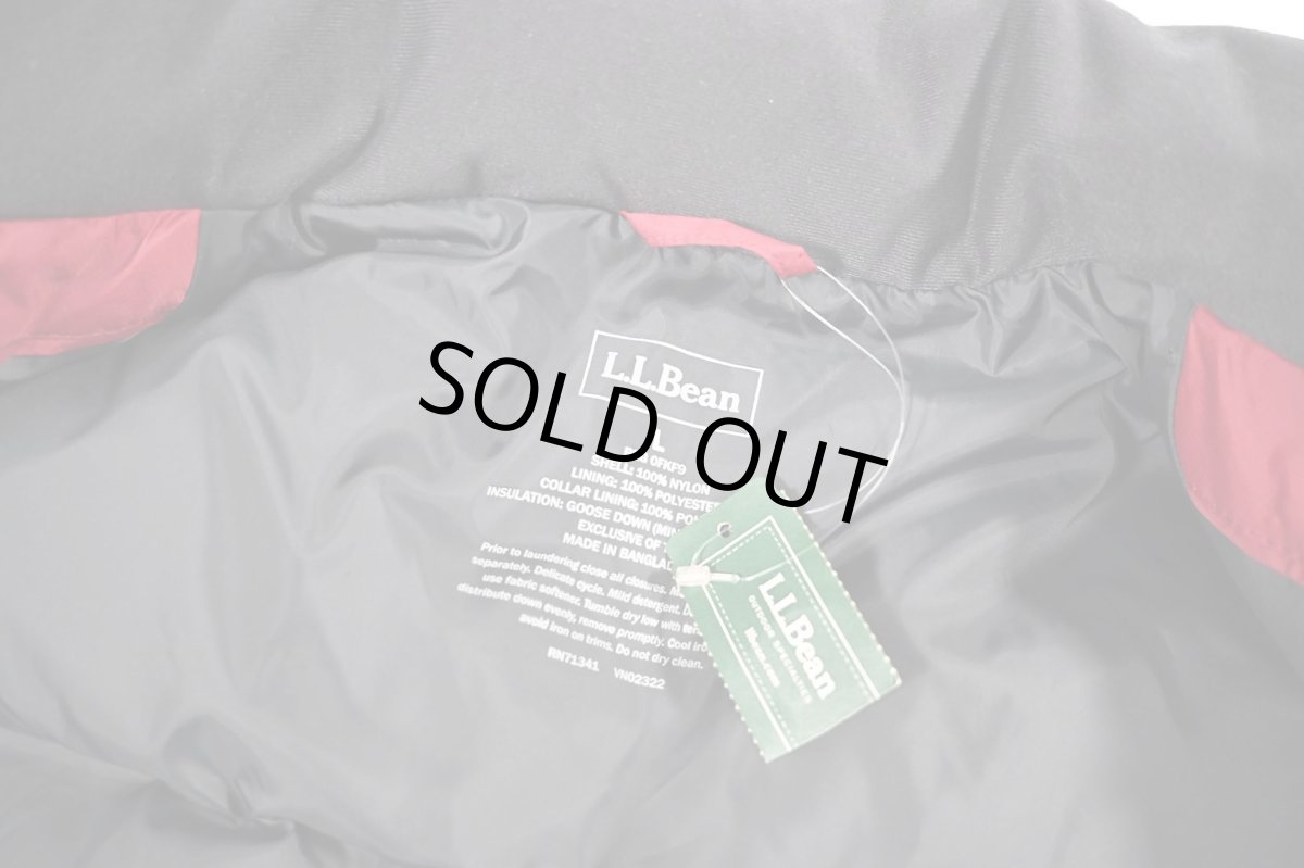 画像4: Deadstock L.L Bean Goose Down Vest Burgundy (4)