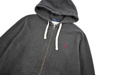 画像2: Used Polo Ralph Lauren Zip Sweat Hoodie Charcoal ラルフローレン (2)
