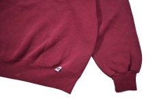 画像3: Used Russell Athletic Blank Sweat Shirt Burgundy made in USA (3)