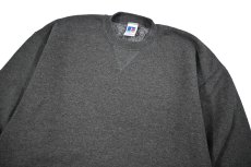 画像2: Used Russell Athletic Blank Sweat Shirt Charcoal made in USA (2)