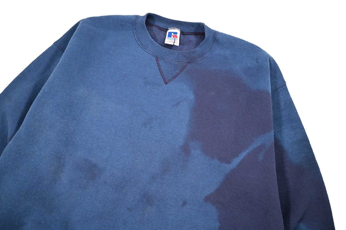 画像3: Used Russell Athletic Blank Sweat Shirt Blue (3)