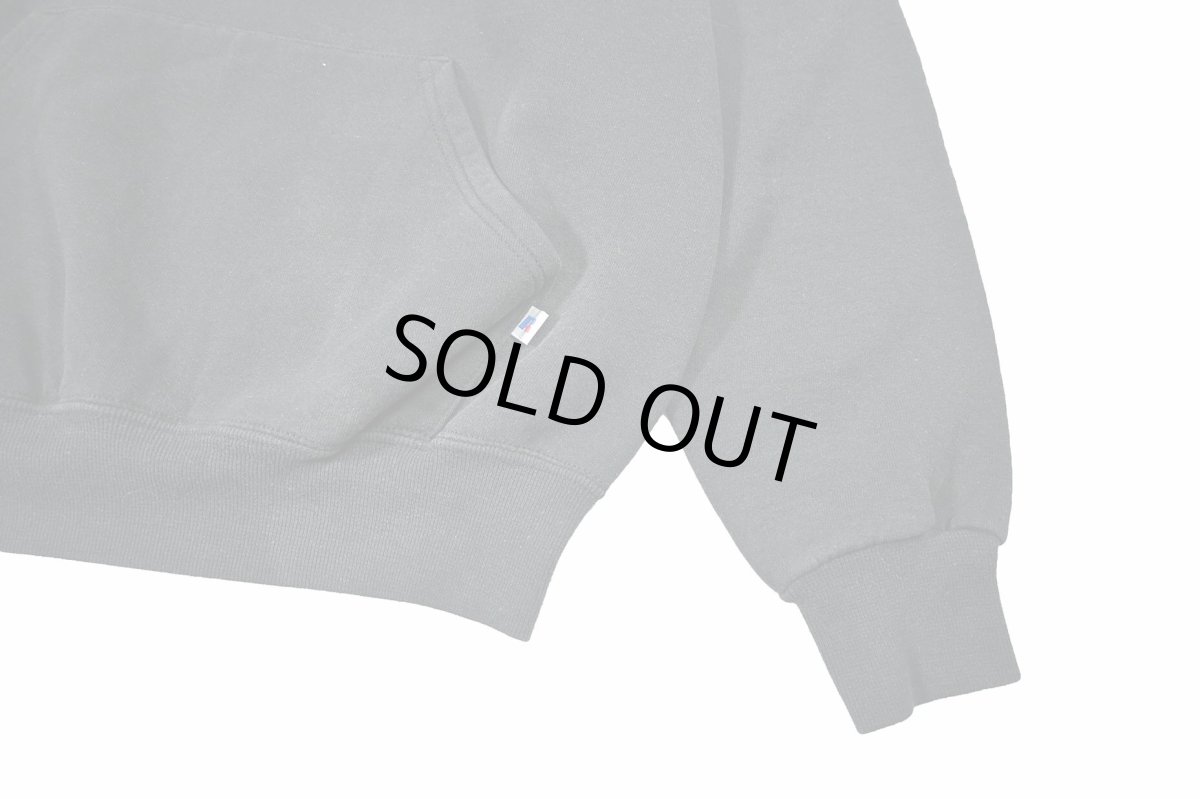 画像3: Used Russell Athletic Blank Sweat Hoodie Black (3)