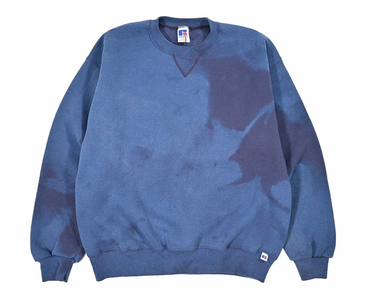 画像1: Used Russell Athletic Blank Sweat Shirt Blue (1)