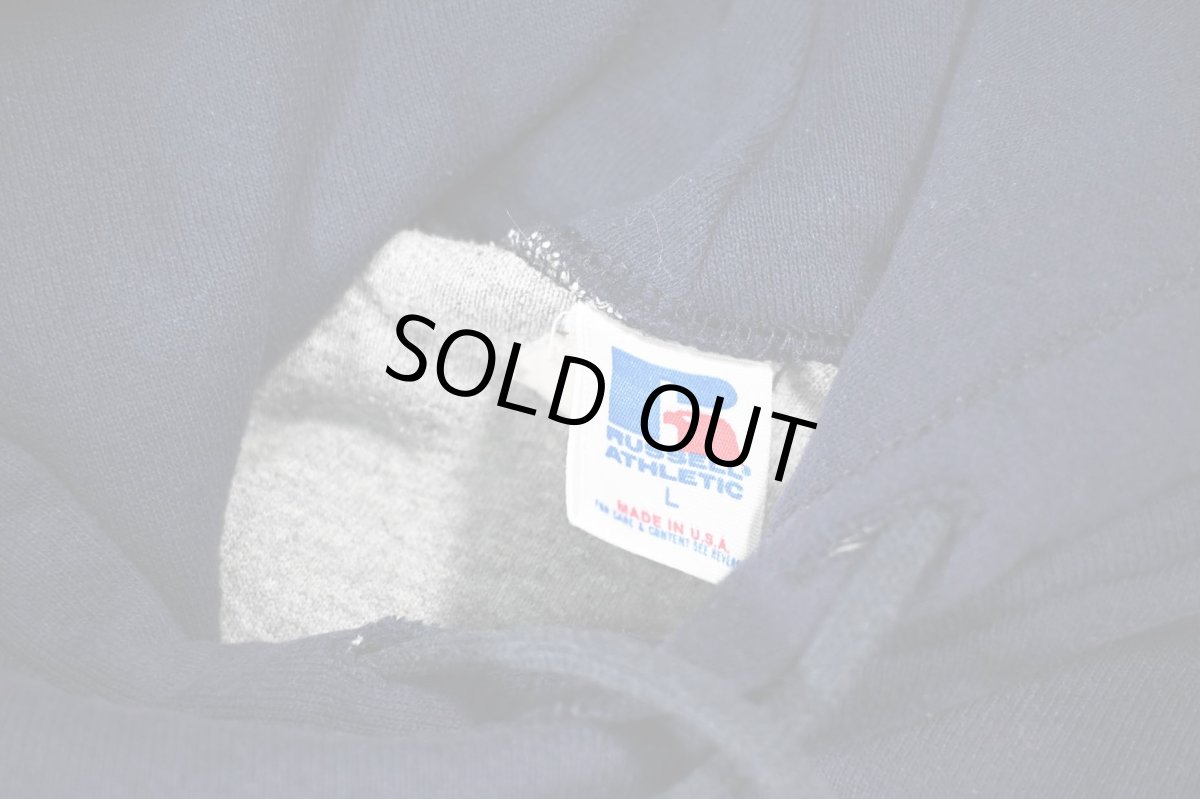 画像4: Used Russell Athletic Double Face Sweat Hoodie Navy made in USA (4)
