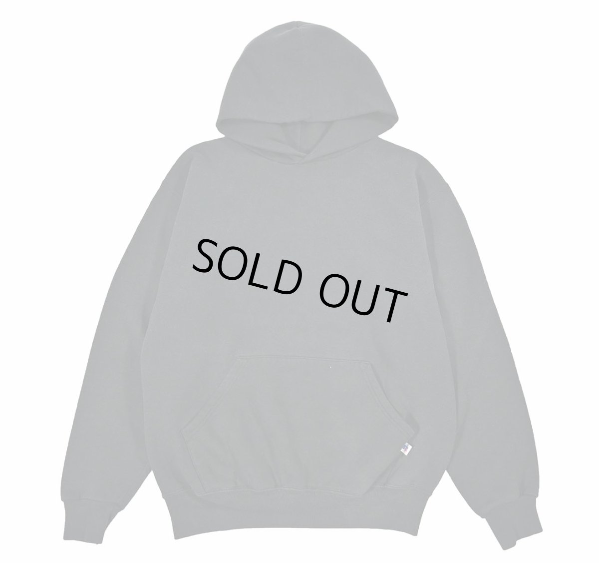 画像1: Used Russell Athletic Blank Sweat Hoodie Black (1)