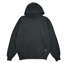 画像1: Used Russell Athletic Blank Sweat Hoodie Black (1)