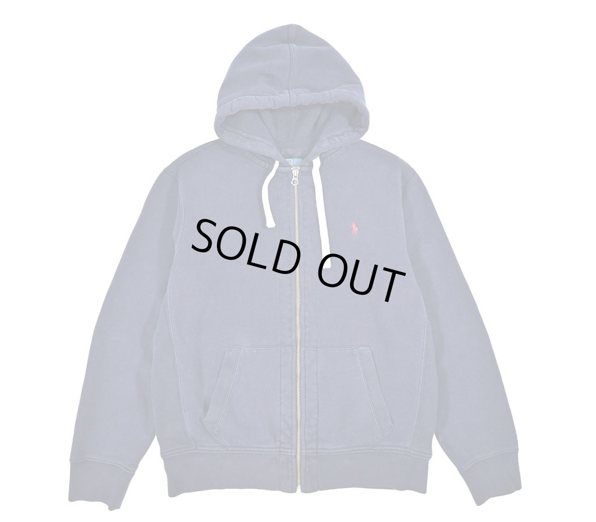 画像1: Used Polo Ralph Lauren Zip Sweat Hoodie Navy ラルフローレン (1)