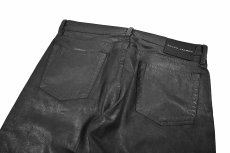 画像4: Used Ralph Lauren Black Label Coating Denim Pants Black ラルフローレン (4)