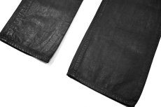画像3: Used Ralph Lauren Black Label Coating Denim Pants Black ラルフローレン (3)