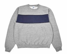 画像1: Used Russell Athletic Blank Sweat Shirt Grey/Navy made in USA (1)
