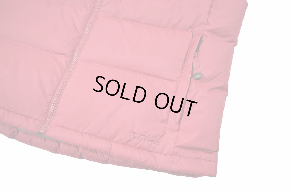 画像3: Deadstock L.L Bean Goose Down Vest Burgundy (3)