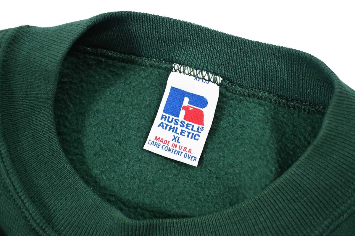 画像5: Used Russell Athletic Blank Sweat Shirt Green made in USA (5)