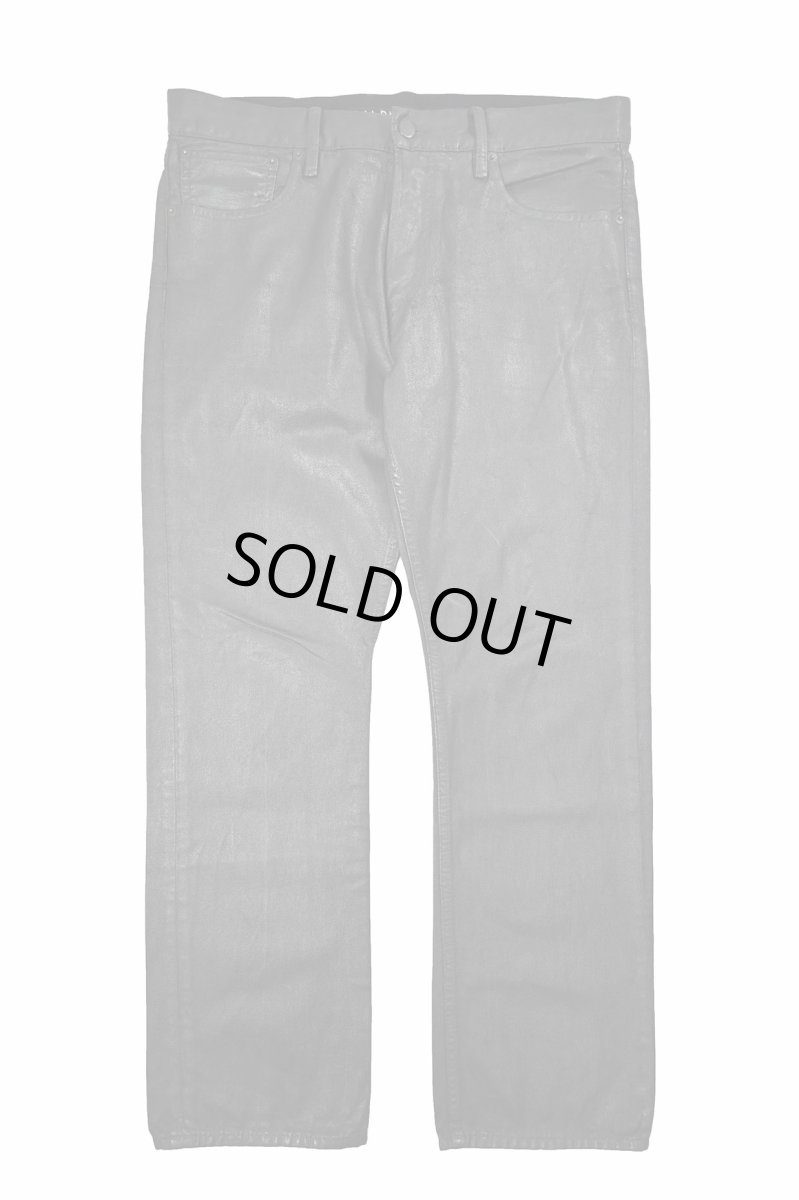 画像1: Used Ralph Lauren Black Label Coating Denim Pants Black ラルフローレン (1)