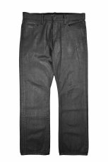 画像1: Used Ralph Lauren Black Label Coating Denim Pants Black ラルフローレン (1)