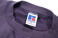 画像4: Used Russell Athletic Blank Sweat Shirt Purple made in USA (4)