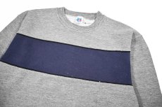 画像2: Used Russell Athletic Blank Sweat Shirt Grey/Navy made in USA (2)