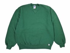 画像1: Used Russell Athletic Blank Sweat Shirt Green made in USA (1)