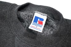 画像4: Used Russell Athletic Blank Sweat Shirt Charcoal made in USA (4)