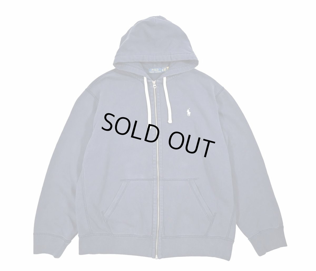 画像1: Used Polo Ralph Lauren Zip Sweat Hoodie Navy ラルフローレン (1)