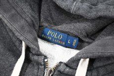 画像4: Used Polo Ralph Lauren Zip Sweat Hoodie Charcoal ラルフローレン (4)