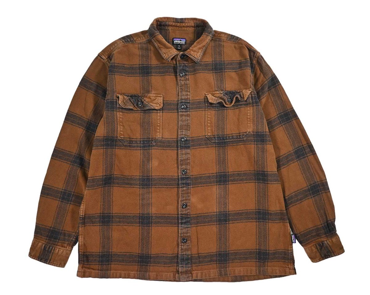 画像1: Used patagonia Fjord Flannel Shirt パタゴニア (1)