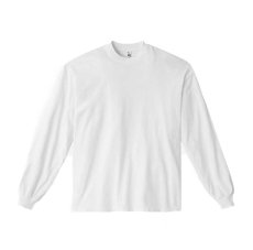 画像1: Los Angeles Apparel Garment Dye 6.5oz L/S T-Shirt White ロサンゼルスアパレル (1)
