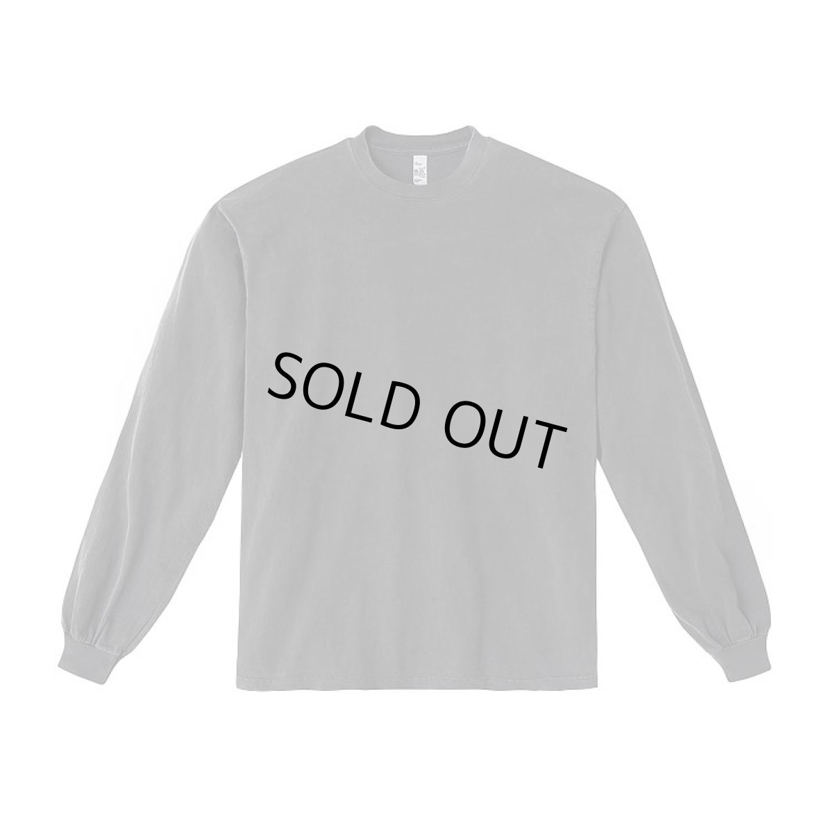 画像1: Los Angeles Apparel Garment Dye 6.5oz L/S T-Shirt  Vintage Black ロサンゼルスアパレル (1)