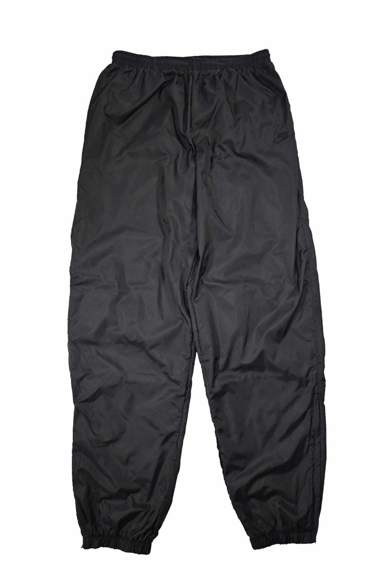 画像1: Deadstock Nike Nylon Track Pants Black (1)