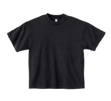 画像1: Los Angeles Apparel Garment Dye 8.5oz S/S Wide Tee Black Edge ロサンゼルス アパレル (1)
