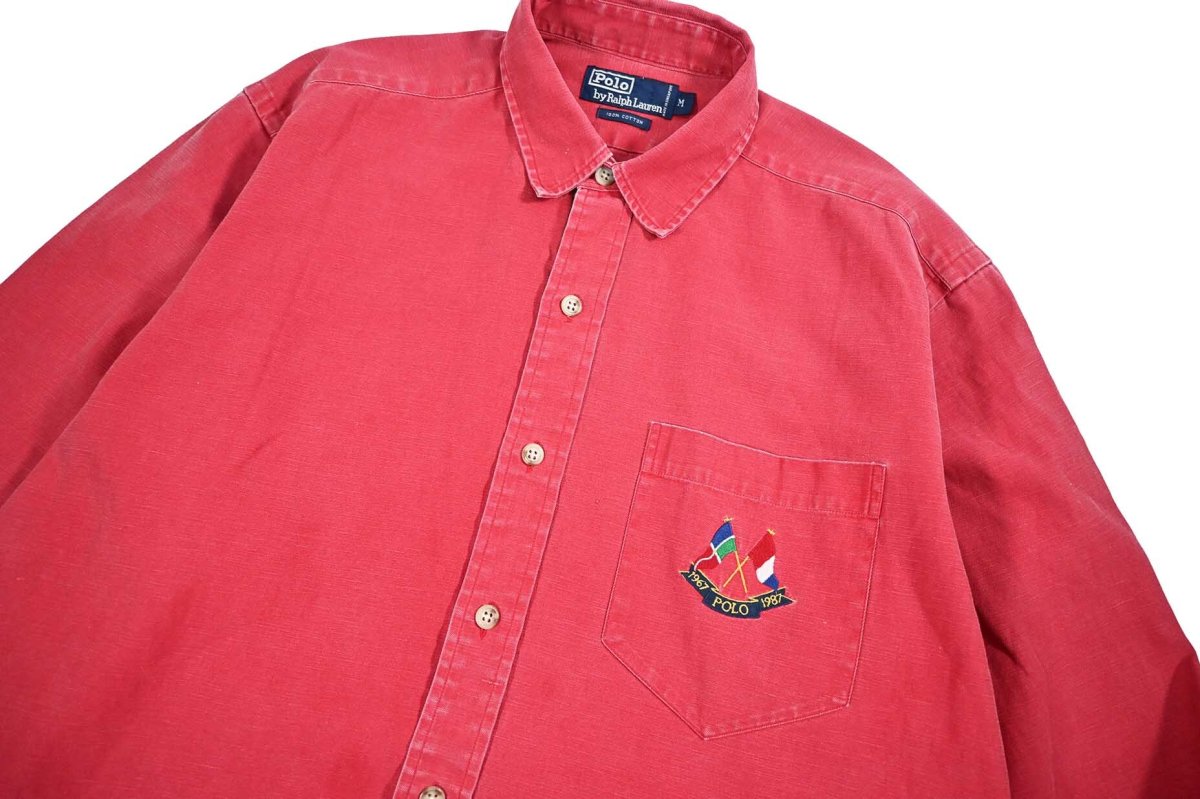 画像2: Used Polo Ralph Lauren Shirt Red (2)