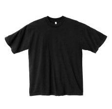 画像1: Los Angeles Apparel Garment Dye 6.5oz S/S Tee Black ロサンゼルス アパレル (1)