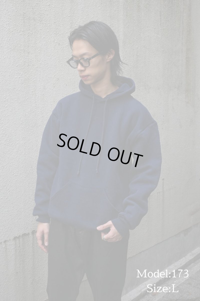 画像6: Used Russell Athletic Double Face Sweat Hoodie Navy made in USA (6)