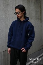 画像6: Used Russell Athletic Double Face Sweat Hoodie Navy made in USA (6)