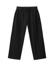 画像1: Los Angeles Apparel 8.5oz Wide Leg Jersey Pants Black ロサンゼルス アパレル (1)