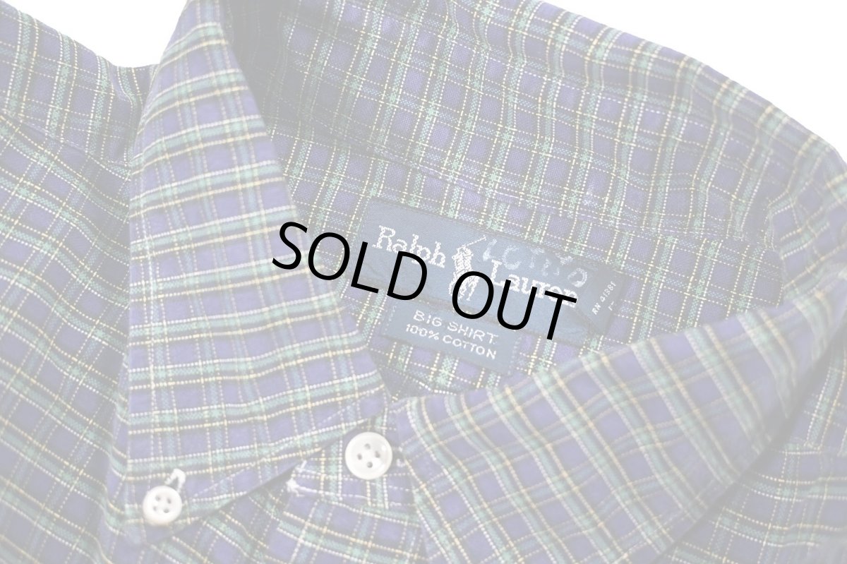 画像4: Used Ralph Lauren B/D Shirt "Big Shirt" (4)