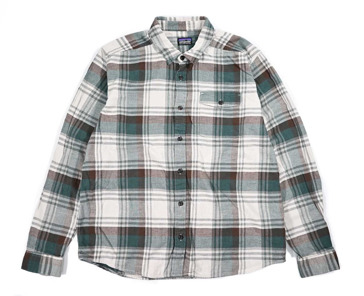 画像1: Used patagonia Lightweight Fjord Flannel Shirt パタゴニア (1)