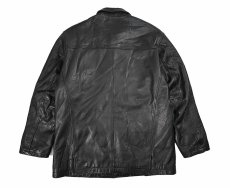 画像2: Used Kenneth Cole Reaction Leather Coat Black (2)
