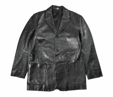 画像1: Used Banana Republic Leather Jacket Black (1)