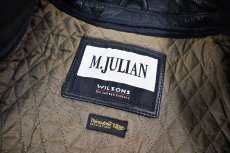 画像5: Used Wilsons M.Julian Leather Coat Black (5)