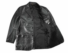 画像5: Used Banana Republic Leather Jacket Black (5)
