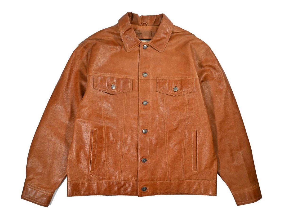 画像1: Used Wilsons M.Julian Leather Jacket Brown (1)