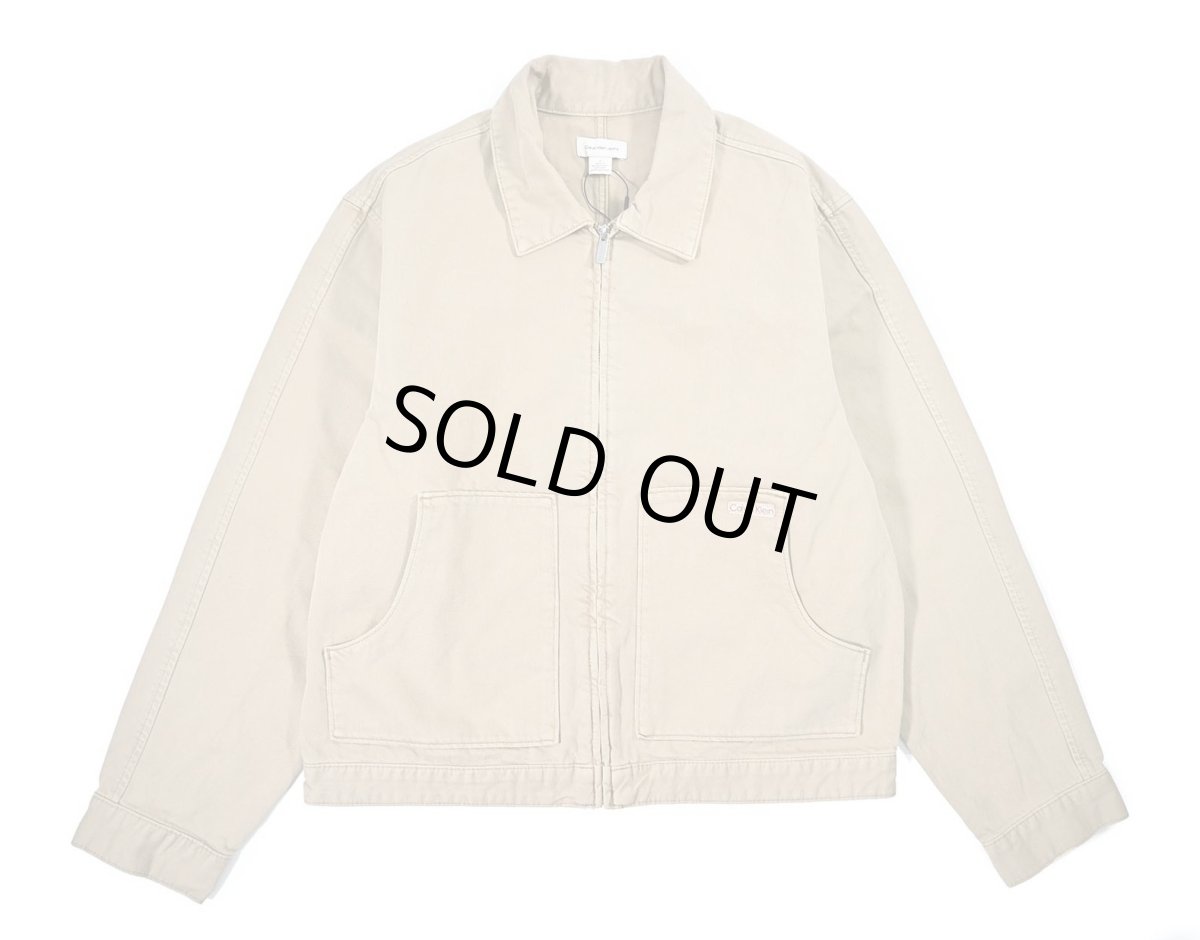 画像1: Calvin Klein Denim Work Jacket Sand カルバンクライン (1)