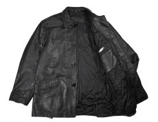 画像5: Used Kenneth Cole Reaction Leather Coat Black (5)